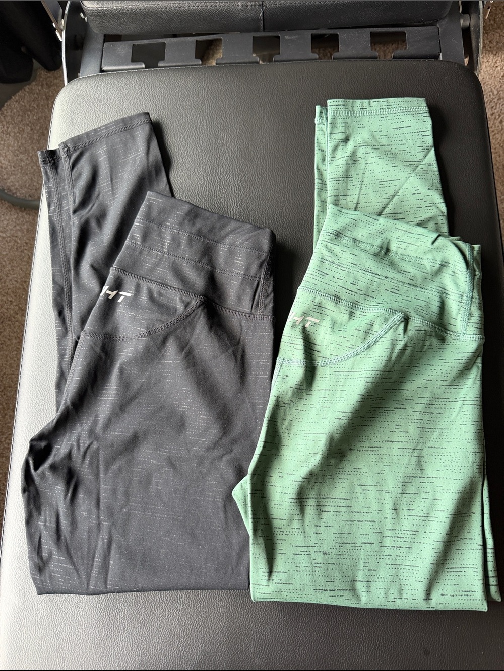 ECHT Women's Leggings Duo - Black & Mint